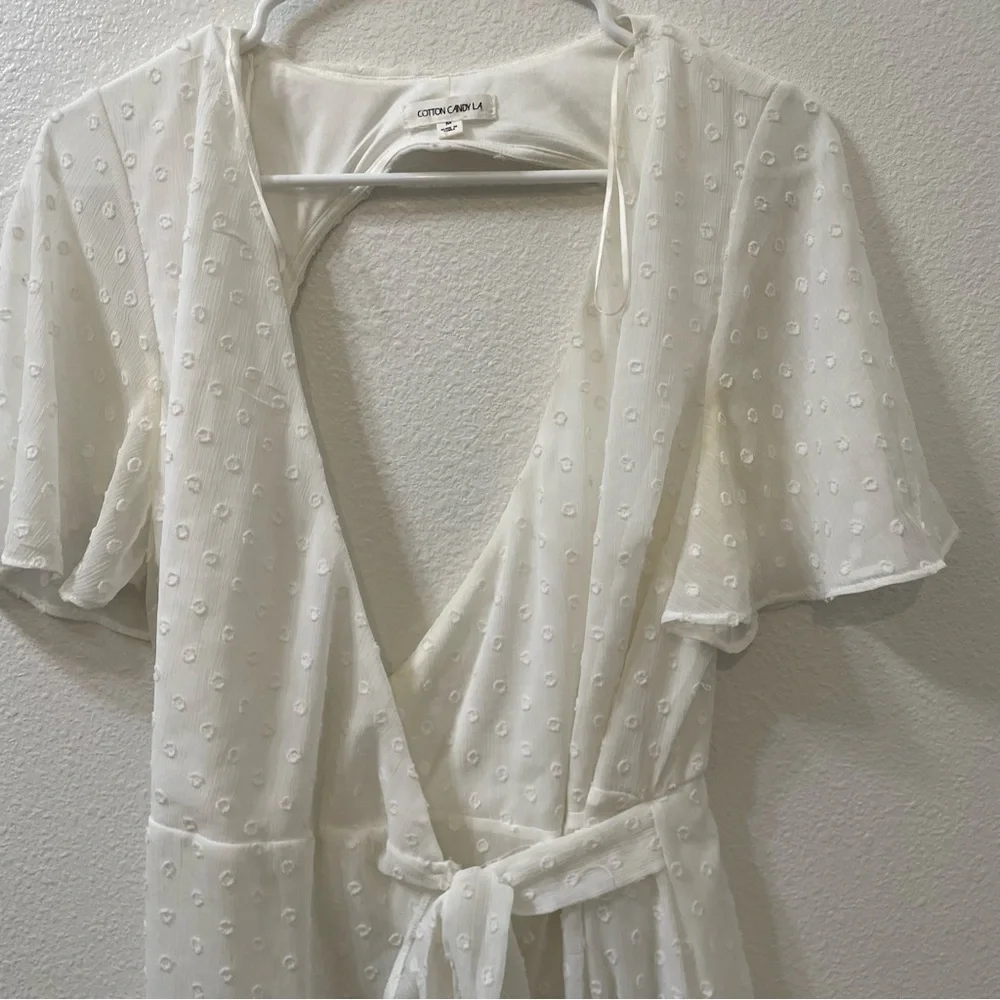 Cotton candy la romper white medium - Picture 2 of 4